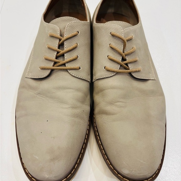 Elegant Men's Tan Lace-Up Oxfords size 10 mint condition - Picture 3 of 9